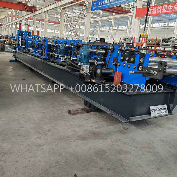 Maximize your plant output with our high-efficiency purlin roll forming machine. Features automatic motorized sizing, advanced PLC automation, and clean hydraulic cutting. Get a wholesale quote!