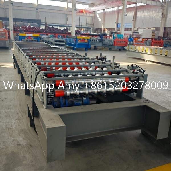 Efficiently forms metal into corrugated sheets