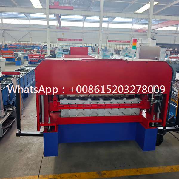 Automatic Corrugated Metal Roofing Sheet Roll Forming Machine for High Strength Roof Panel Manufacturing and Continuous Steel Sheet Production