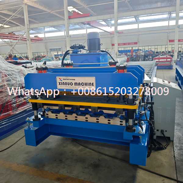 Automatic Steel Deck Roll Forming Machine for High Strength Metal Floor Deck Panel Production and Continuous Construction Decking Manufacturing
