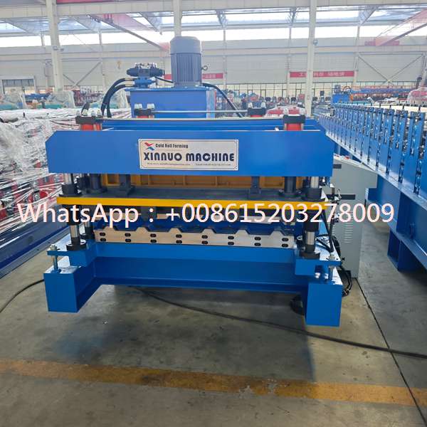 Automatic Trapezoidal Profile Roofing Sheet Making Machine for High Precision Metal Roof Panel Manufacturing and Continuous Steel Sheet Roll Forming Production Line