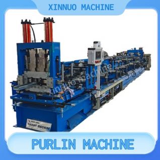High-precision C and Z purlin forming machine with auto-cutting