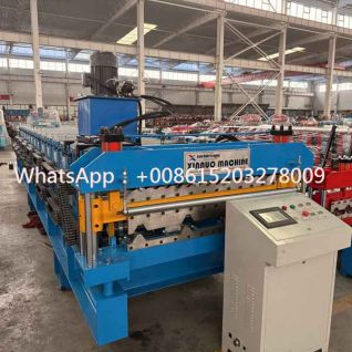 High Speed Roof Panel Roll Forming Machine for Automatic Metal Roofing Sheet Production and Efficient Continuous Building Panel Manufacturing System