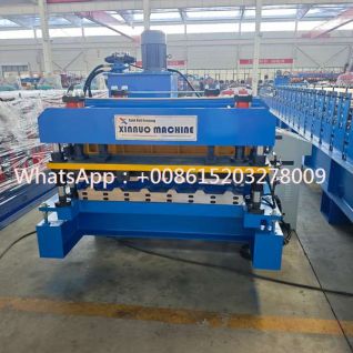 Automatic Trapezoidal Profile Roofing Sheet Making Machine for High Precision Metal Roof Panel Manufacturing and Continuous Steel Sheet Roll Forming Production Line