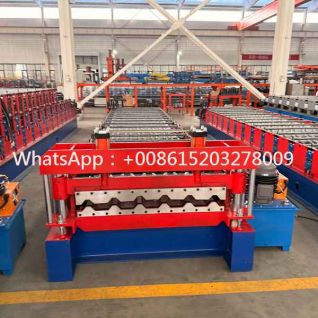 Automatic Trapezoidal Steel Roof Sheet Roll Former for High Precision Metal Roofing Panel Manufacturing and Continuous Profile Sheet Production System